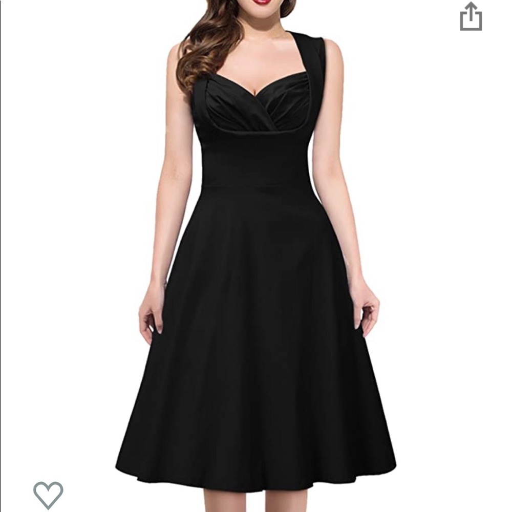 Black vintage-style dress